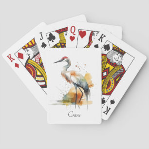 Wandering Crane, custom Playing Cards