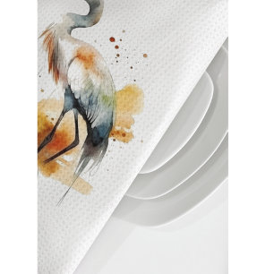 Wandering Crane, cutom Tea Towel