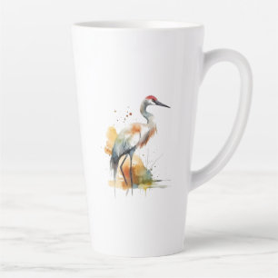 Wandering Crane Latte Mug