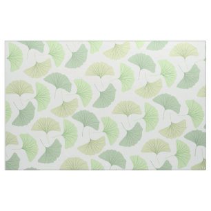 Wandering Green Ginkgo Fabric