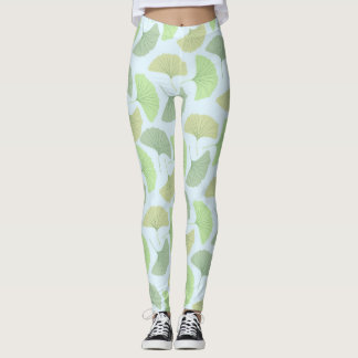 Wandering Green Ginkgo Leggings