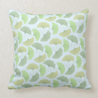 Wandering Green Ginkgo Pillow