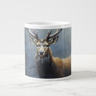 Wandering in Nature: Majestic Deer  Large Coffee Mug