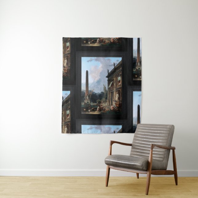 Wandering Minstrels by Hubert Robert Tapestry (In Situ)