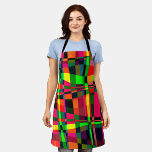 Wandering on Funky Plaid Apron