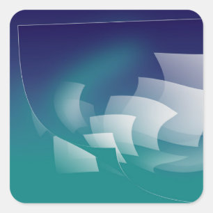 Wandering pages square sticker