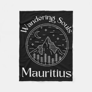 Wandering Souls Mauritius Vacation Travel Fleece Blanket