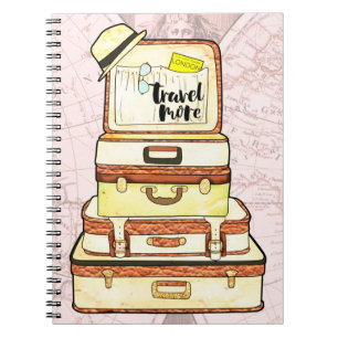 Wanderlust Adventure Luggage Notebook