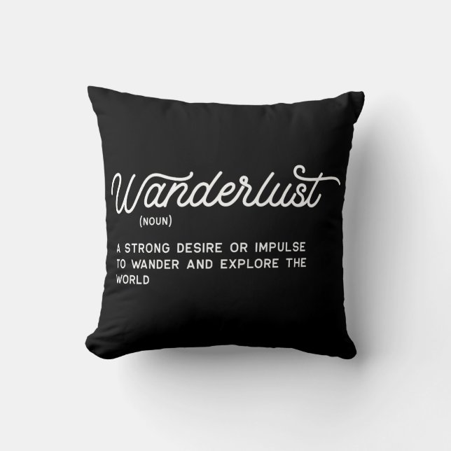 Wanderlust Definition Cushion (Front)