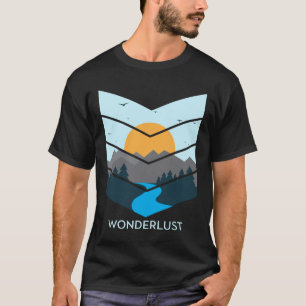 Wanderlust in Mountain” Nature-Inspired T-Shirt