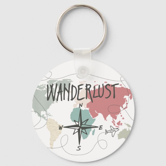 Wanderlust Key Ring (Front)