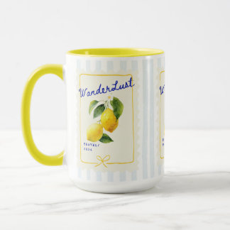 Wanderlust Lemon Morning Mug