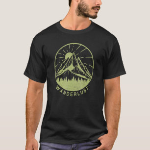 Wanderlust Mountains Outdoor Travel Vintage Nature T-Shirt