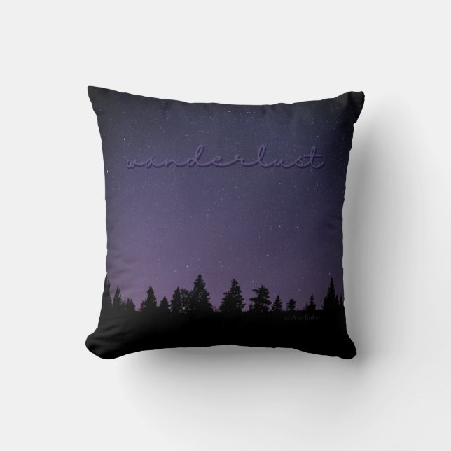 Wanderlust (Night Sky) Pillow (Front)