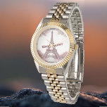 Wanderlust Paris Eiffel Tower Blush Pink Travelers Watch<br><div class="desc">Embrace the spirit of adventure with the 'Wanderlust Paris Eiffel Tower Blush Pink Travelers Watch' - a travel-inspired accessory designed for people who love to travel. The design features an artistic tribute to the iconic Eiffel Tower; this blush pink timepiece captures the romance of Paris and the excitement of exploring...</div>