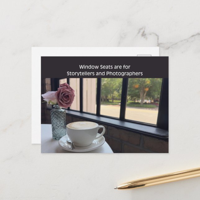 Wanderlust Photography Quote Postcard (Front/Back In Situ)