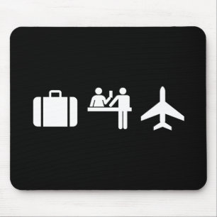 Wanderlust Pictogram Mousepad