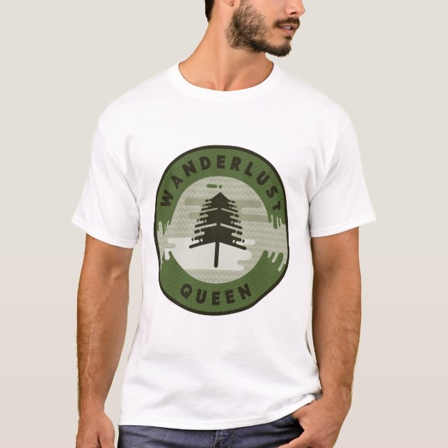 Wanderlust Queen_editable Texts T-Shirt (Front)