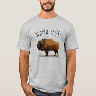 WANDERLUST T-Shirt: American Buffalo (Bison) T-Shirt