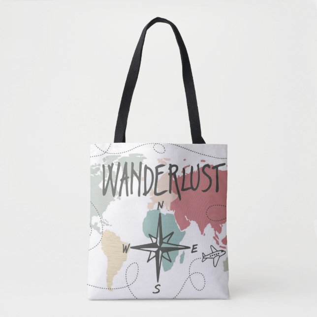 Wanderlust Tote Bag (Front)