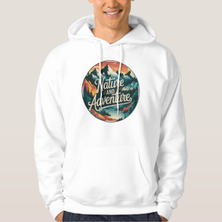 Wanderlust Vintage: Retro Nature Landscapes Hoodie