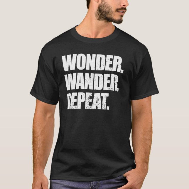 Wanderlust Women Men Vacay Travel Vibes Hiking Hik T-Shirt (Front)