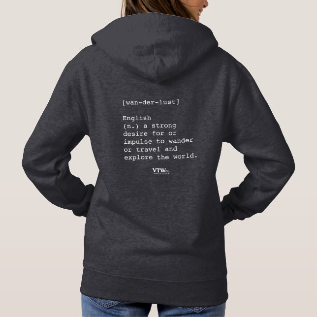 Wanderlust Women's Hoodie (Back)