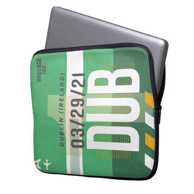 WanderTag - Dublin Minimalist Laptop Sleeve (Front Left)
