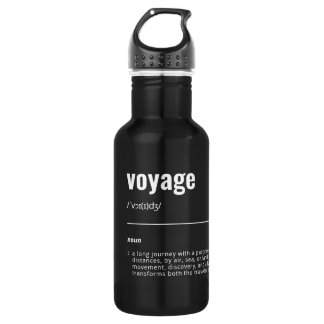 WanderTag - Minimalist Black Water Bottle