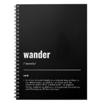 WanderTag - Wander Black Notebook