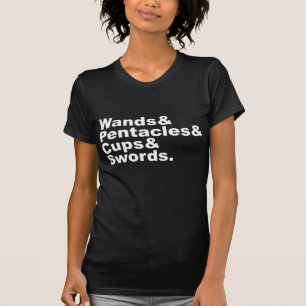 Wands & Pentacles & Cups & Swords   Tarot Cards T-Shirt
