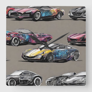 WANDUHREN SQUARE WALL CLOCK