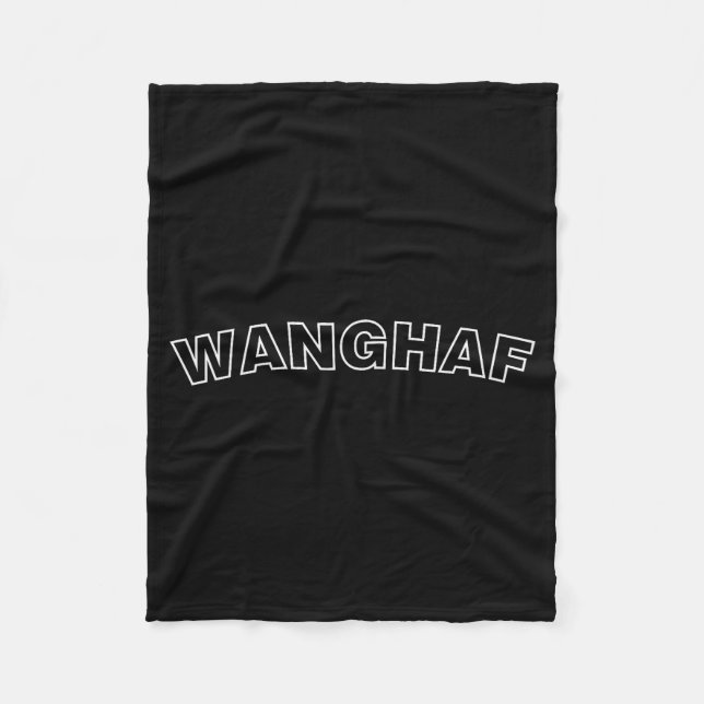 Wanghaf Meme Funny Bold Minimalist Streetwear Grap Fleece Blanket (Front)