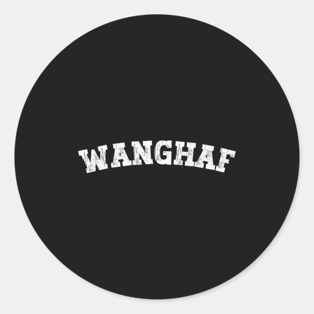 Wanghaf Meme Funny  Classic Round Sticker (Front)