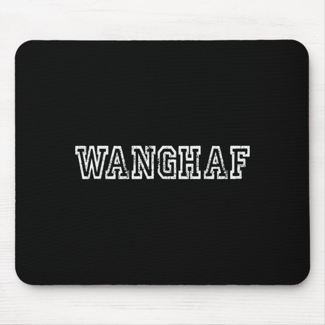 Wanghaf Shirt – Bold Minimalist Streetwear Graphic Mouse Pad (Front)