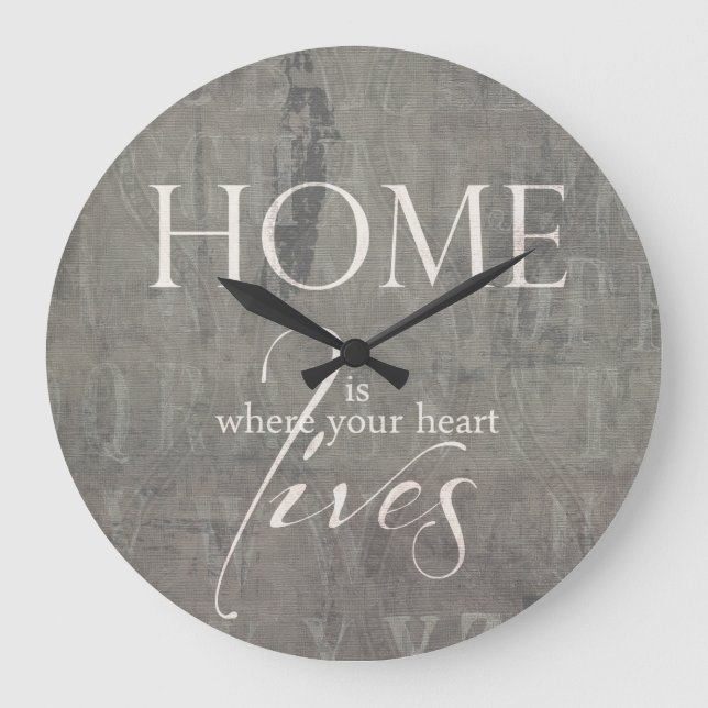 Wanhohr *sweet home* large clock (Front)