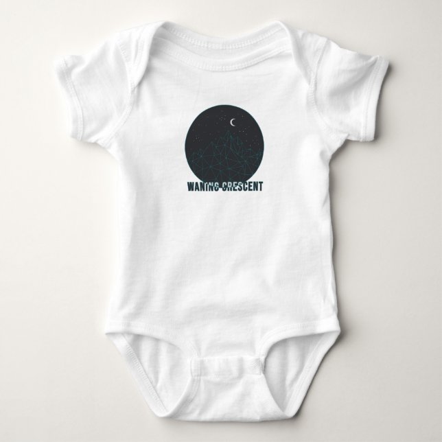 Waning Crescent Baby Bodysuit (Front)