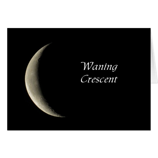 Waning Crescent Moon (Front Horizontal)