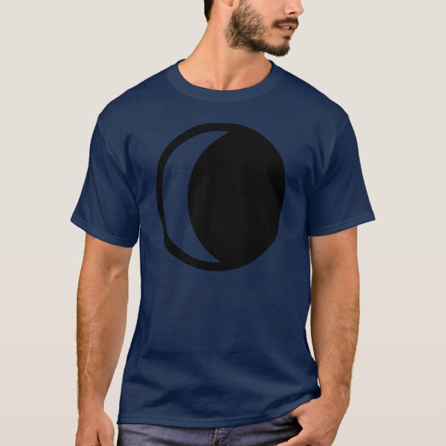 waning crescent moon T-Shirt (Front)