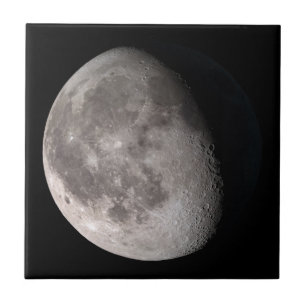 Waning gibbous moon phase NASA images Ceramic Tile