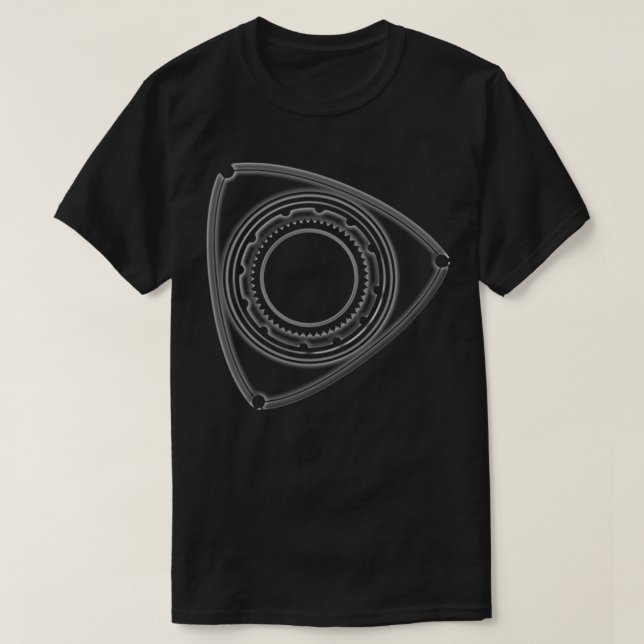 Wankel rotary engine shade effect  T-Shirt (Design Front)