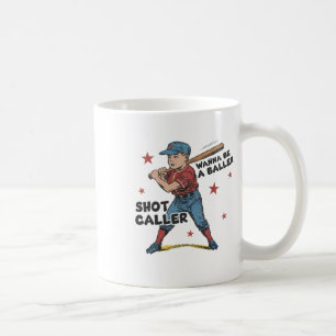 Wanna Be A Byller Shot Caller Retro Game Day Byseb Coffee Mug