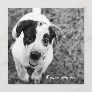 Wanna come over? invitation