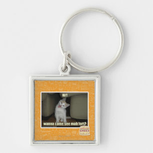 Wanna come see mah fort? key ring