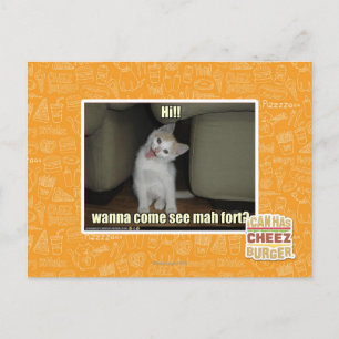 Wanna come see mah fort? postcard