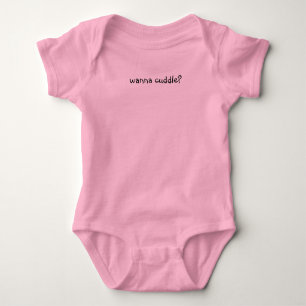 wanna cuddle? baby bodysuit