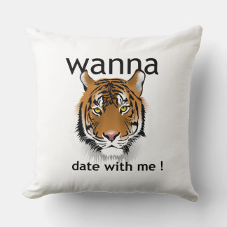 wanna date with me cushion