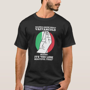 wanna know what vaffanculo Italian Italy vaffancul T-Shirt
