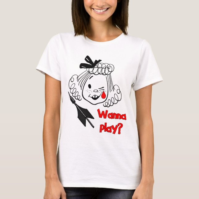 Wanna Play Jarts T-Shirt (Front)