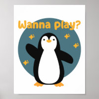 Wanna play Kawaii funny cute penguin bird